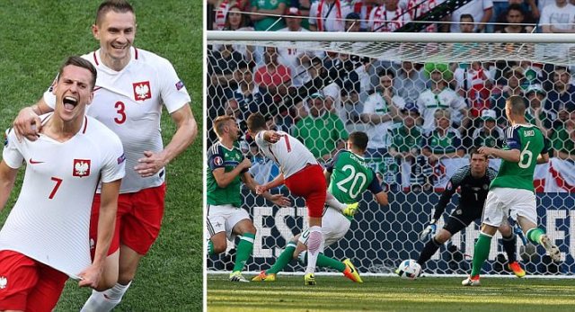Video bàn thắng: Ba Lan 1-0 Bắc Ireland (EURO 2016)