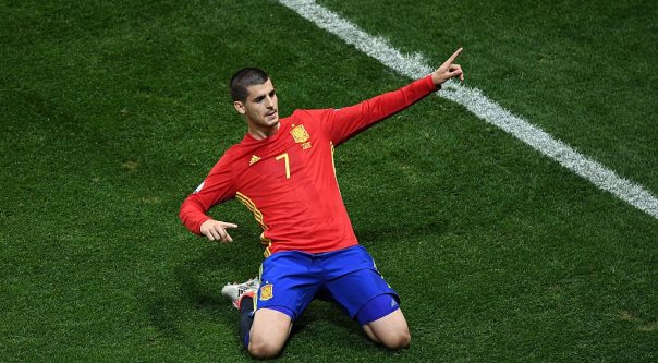 VIDEO: Alvaro Morata đánh đầu hiểm hóc mở tỷ số cho Tây Ban Nha