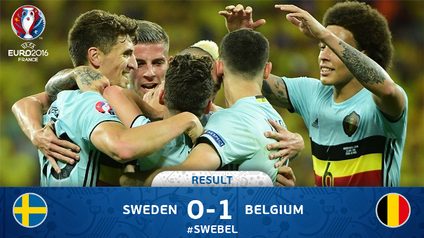 Video bàn thắng: Bỉ 1-0 Thụy Điển (Vòng bảng Euro 2016)
