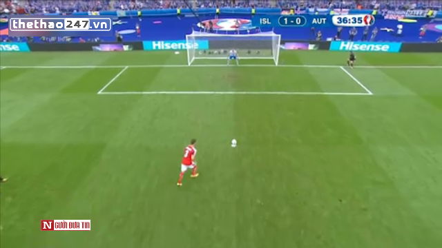 VIDEO: Dragovic sút hỏng penalty (Áo vs Iceland)