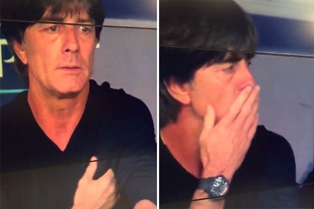 VIDEO: HLV Joachim Loew tái diễn hành động phản cảm ở vòng 1/8