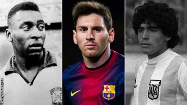 VIDEO: 4 khoảnh khắc Messi tái hiện pha bóng của các huyền thoại