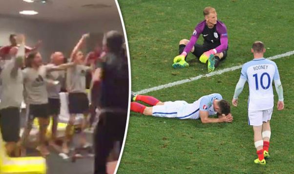 VIDEO: Cầu thủ Wales ăn mừng khi Iceland đánh bại tuyển Anh