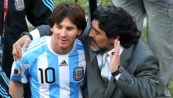 Huyền thoại Maradona bất ngờ ‘xát muối’ vào ‘vết thương lòng’ của Messi