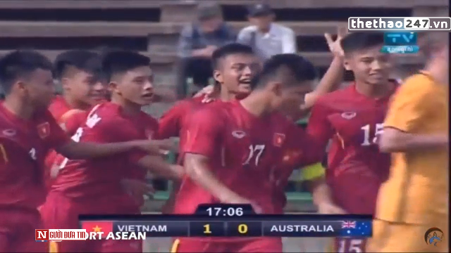 VIDEO: U16 Việt Nam mở tỷ số trước U16 Australia