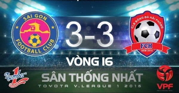 Video bàn thắng: Sài Gòn 3-3 Hải Phòng (Vòng 16 V-League 2016)
