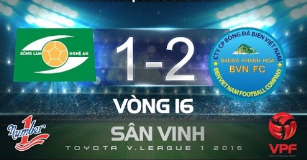 Video bàn thắng: SLNA 1-2 Khánh Hòa (Vòng 16 V-League 2016)