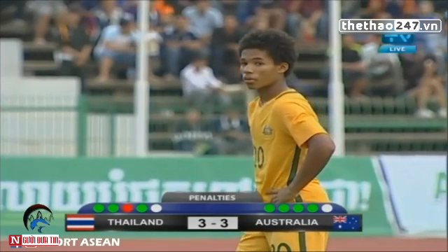 VIDEO: U16 Australia đánh bại U16 Thái Lan sau loạt luân lưu 11m