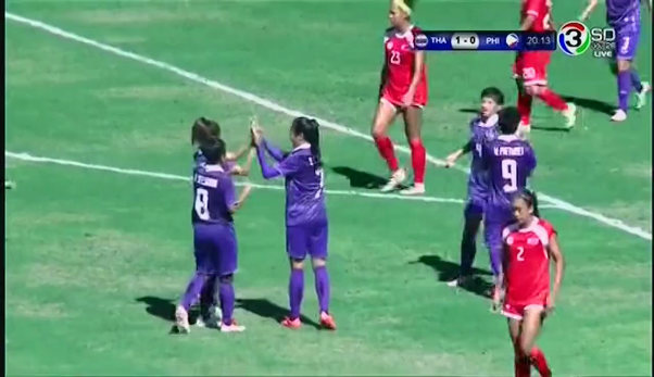 Video bàn thắng: Nữ Thái Lan 4-0 Nữ Philippines (Giải vô địch Đông Nam Á 2016)