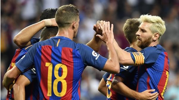 Video bàn thắng: Barcelona 4-2 Leicester (IC Cup 2016)