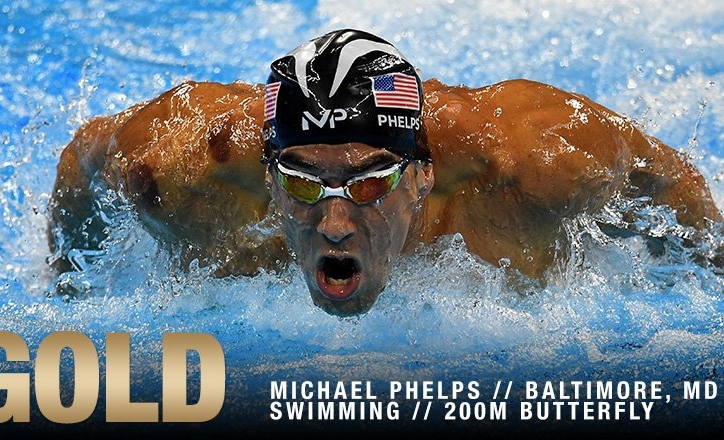 VIDEO: Michael Phelps giành HCV 200m bơi bớm ( Olympic 2016)