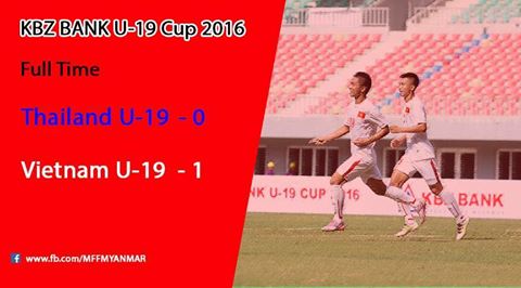 Video bàn thắng: U19 Việt Nam 1-0 U19 Thái Lan (KBZ Bank Cup 2016)