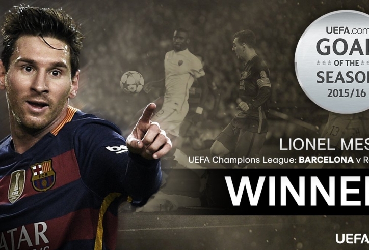 VIDEO: Messi được fan bình chọn bàn thắng đẹp nhất UEFA 2015/16
