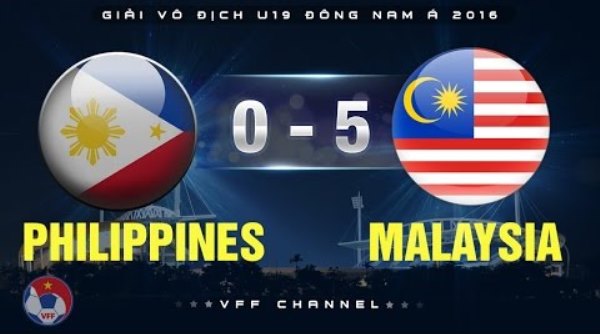 Video bàn thắng: U19 Philippines 0-5 U19 Malaysia (U19 AFF Cup 2016)