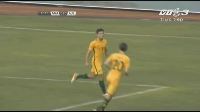 Video bàn thắng: U19 Myanmar 0-3 U19 Australia (U19 AFF Cup 2016)