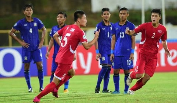 Video bàn thắng: Thái Lan 1-4 Triều Tiên (Giải VĐ U16 châu Á 2016)