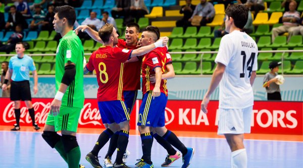 VIDEO: Đánh bại Kazakhstan, Tây Ban Nha gặp Nga ở tứ kết Futsal World Cup 2016
