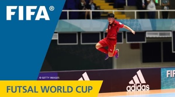 VIDEO: Minh Trí lọt top 10 siêu phẩm tại World Cup Futsal 2016