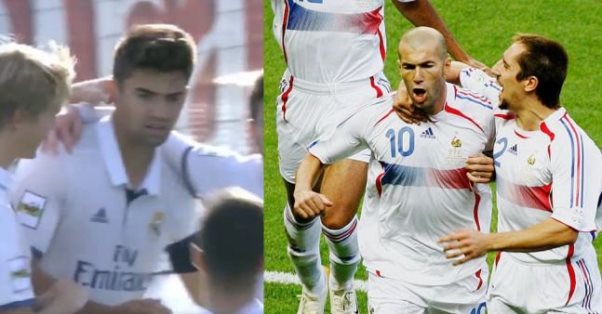 VIDEO: Enzo Zidane tái hiện cú panenka nổi tiếng của cha