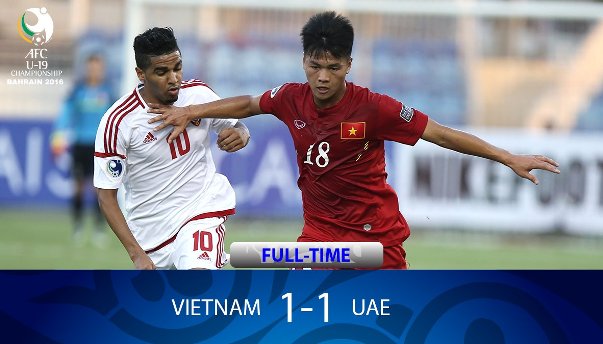 Highlights: U19 Việt Nam 1-1 U19 UAE (Bảng BU19 châu Á 2016)