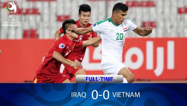 Highlights: U19 Việt Nam 0-0 U19 Iraq (Bảng B U19 châu Á 2016)