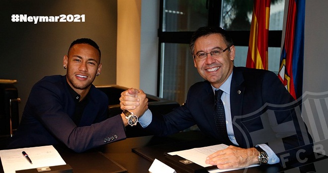 Neymar chính thức gia hạn hợp đồng với Barca kèm điều khoản đặc biệt