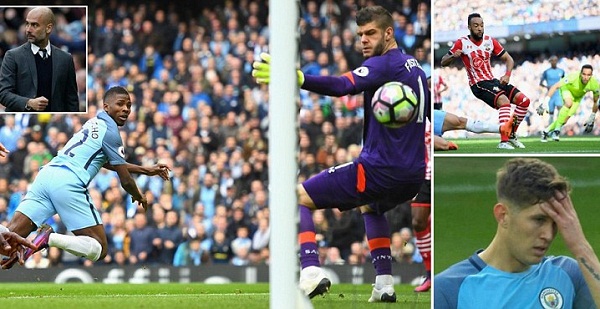 Hàng thủ mắc sai lầm, Man City chia điểm với Southampton