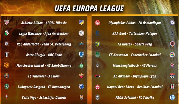 M.U dễ thở tại vòng knock-out Europa League