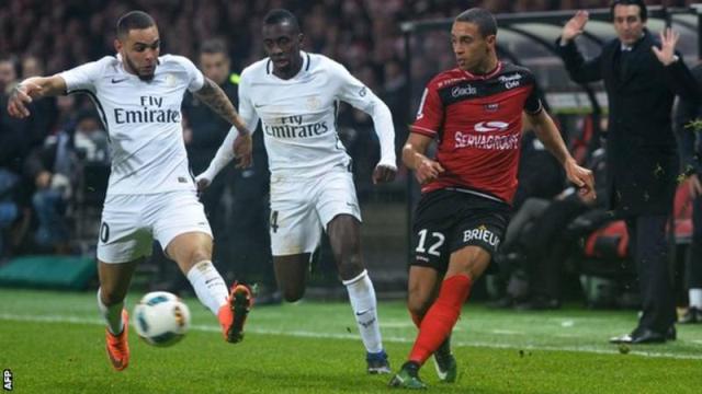 Video bàn thắng: Guingamp 2–1 PSG (Vòng 18 - Ligue 1)