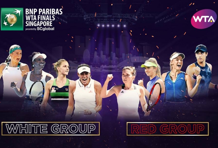 Bốc thăm WTA Finals Singapore: Bảng Trắng 'tử thần'