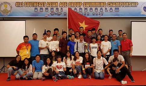 Bơi Việt Nam thống trị giải trẻ Đông Nam Á với 51 HCV