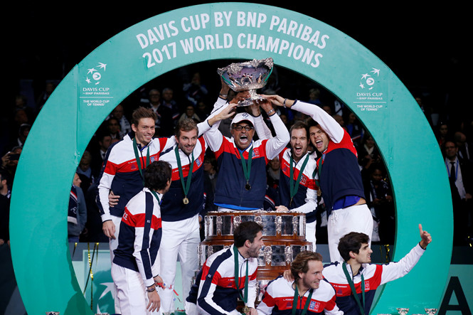 Thắng kịch tính 3-2 Bỉ, ĐT Pháp vô địch Davis Cup sau 16 năm