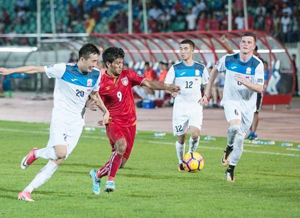 Myanmar hết cơ hội đi tiếp sau trận thảm bại Kyrgyzstan