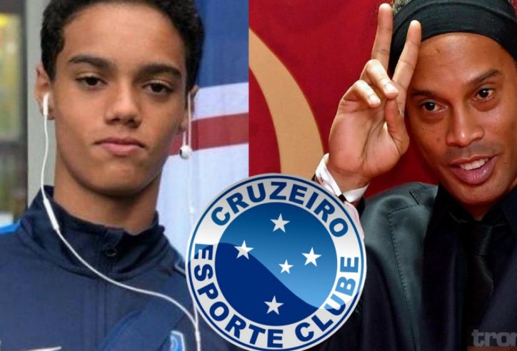 Con trai Ronaldinho ký hợp đồng với 'gã khổng lồ' Brazil