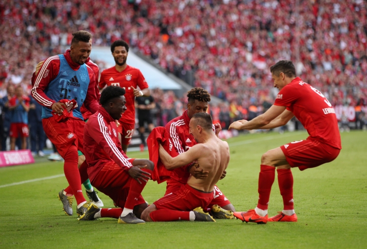 'Robbery' lập công, Bayern chính thức vô địch Bundesliga