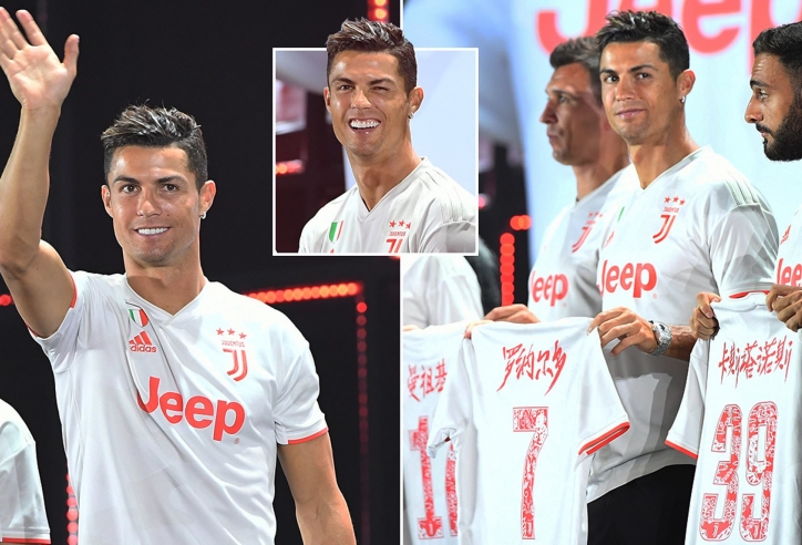 Ronaldo hóa nam thần trong ngày Juventus ra mắt áo đấu ở Trung Quốc