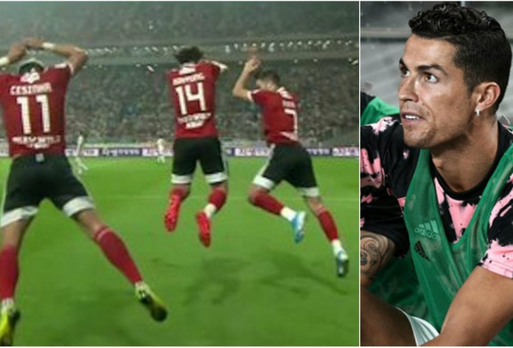 Phản ứng của Ronaldo khi bị sao K.League 'đánh cắp' kiểu ăn mừng