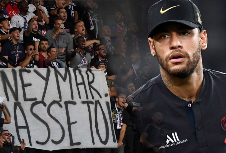 Cổ động viên PSG đòi tống cổ Neymar: 'Biến đi, đồ con hoang'