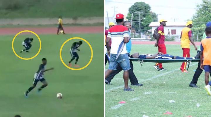 VIDEO: Bàng hoàng 4 cầu thủ bị sét đánh gục ngay trên sân