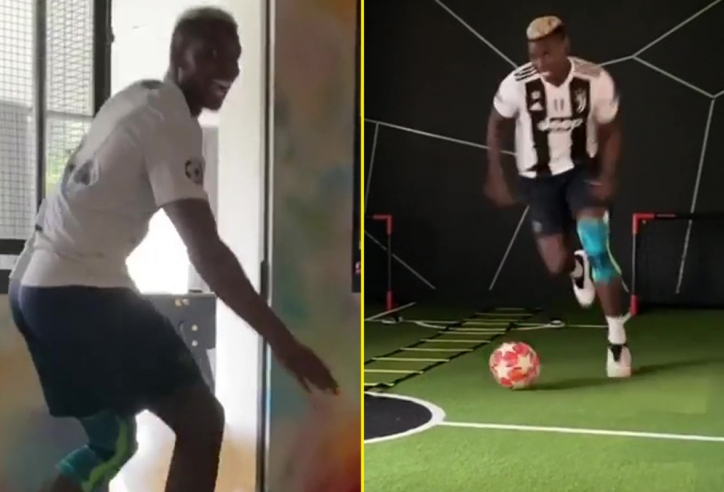 VIDEO: Pogba mặc áo Juventus trong lúc tập luyện