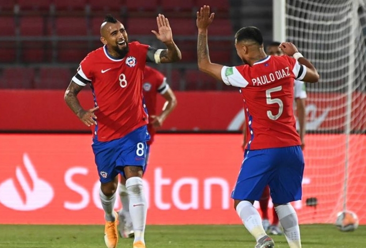 Vidal lập cú đúp, Chile có 3 điểm đầu tiên ở VL World Cup 2022