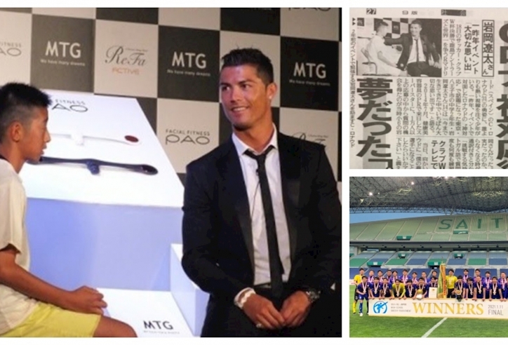 Cậu bé Nhật Bản viết tiếp giấc mơ nhờ lời khuyên của Ronaldo
