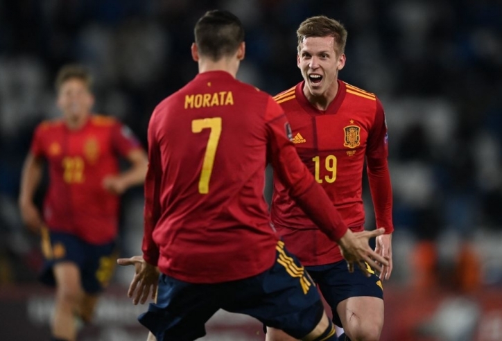 Tây Ban Nha giành trọn 3 điểm nhờ siêu phẩm phút bù giờ