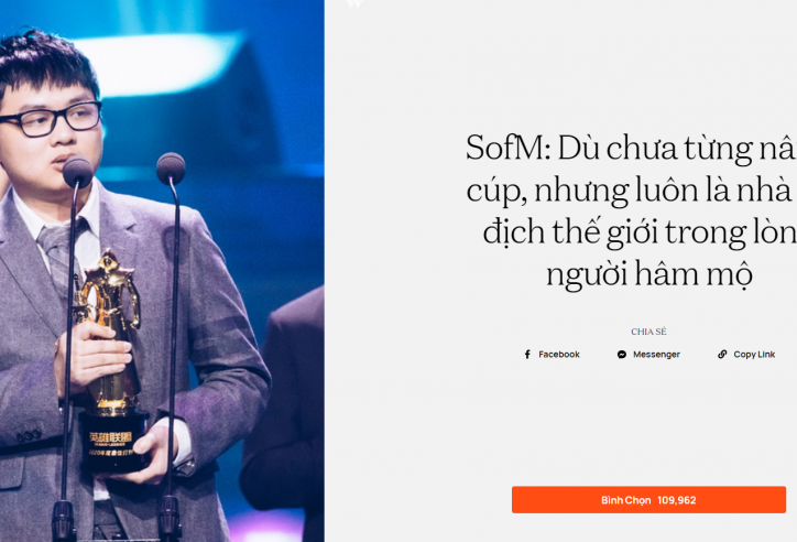 SofM nhận danh hiệu “Đại sứ truyền cảm hứng” Wechoice Awards 2020
