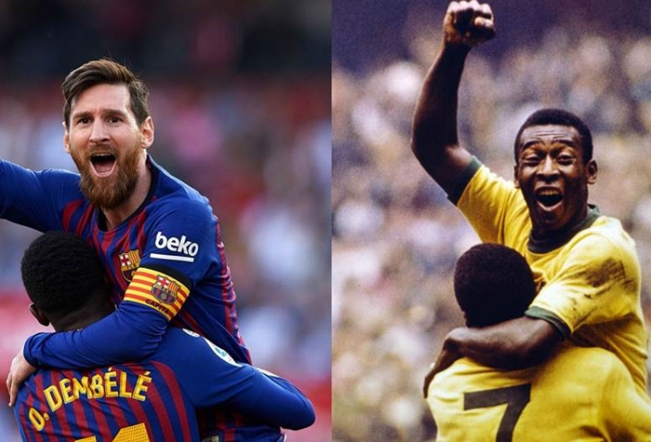 Messi tiến sát kỷ lục ghi bàn của Pele