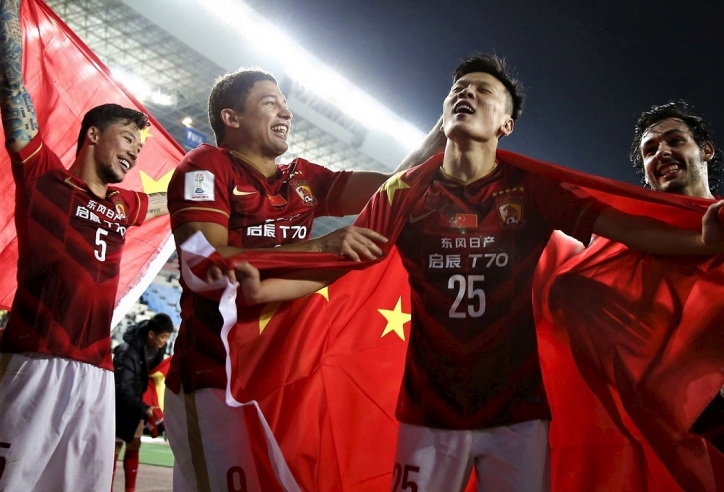 CLB Trung Quốc không đá trận nào vẫn xếp nhì bảng Champions League