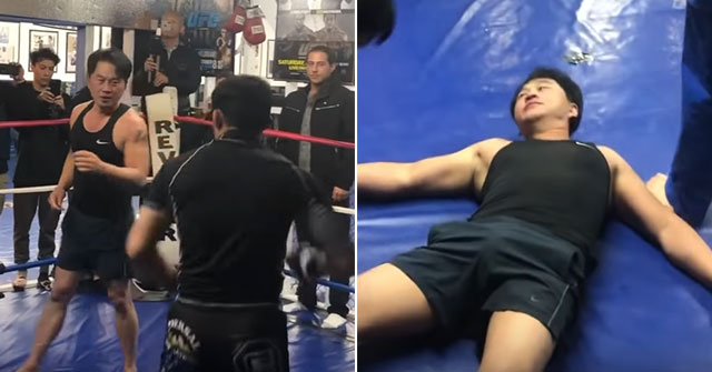 VIDEO: Cái kết bi thảm cho kẻ dám thách thức cựu võ sĩ MMA gốc Việt
