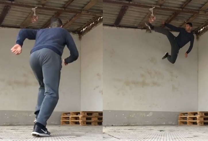 VIDEO: Cao thủ Taekwondo thể hiện công phu bay như chim
