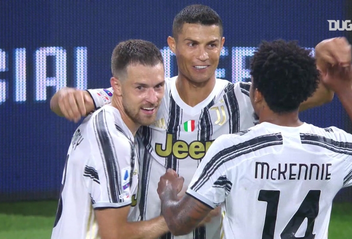 VIDEO: Ronaldo ghi bàn 'mở tài khoản' tại Serie A 2020/21
