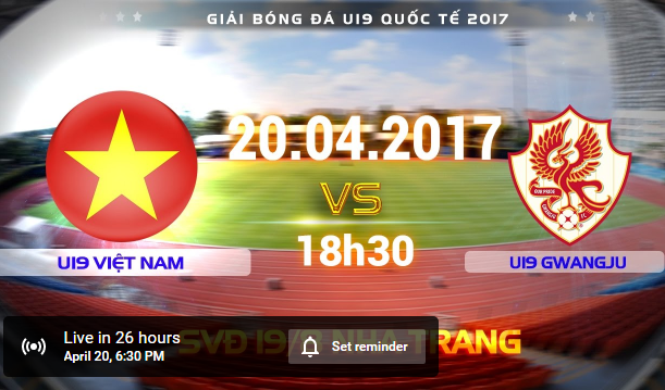 Link xem U19 Việt Nam vs U19 Gwangju: Xác định đội vào CK